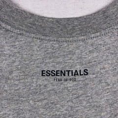 Essentials Fear Of God T Shirt Mens Medium Heather Gray Cotton Rayon Poly Blend
