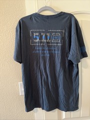 5.11 Tactical Short Sleeve T-shirt Blue Size XL Purpose Built Gear