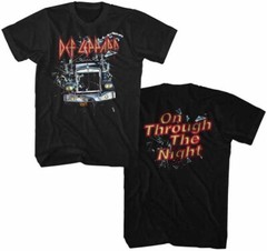 Def Leppard On Through The Night Shattered Glass Men’s T Shirt Band Merch