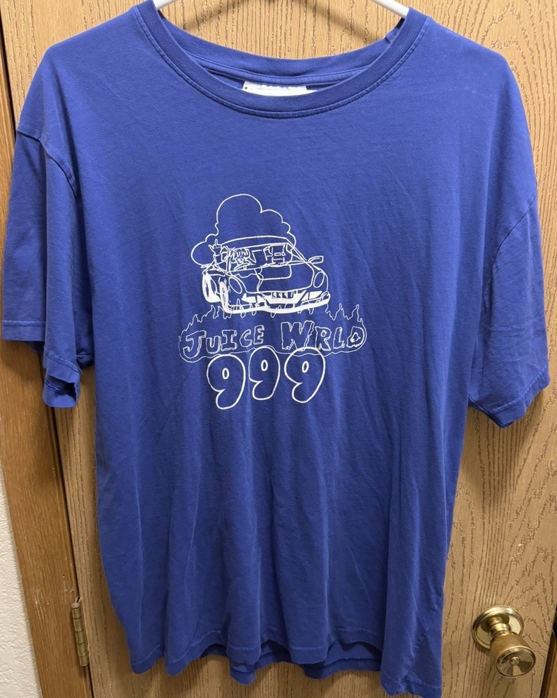 Juice Wrld 999 Car Graphic Tee Headgear Classics Purple T-Shirt Men’s Medium