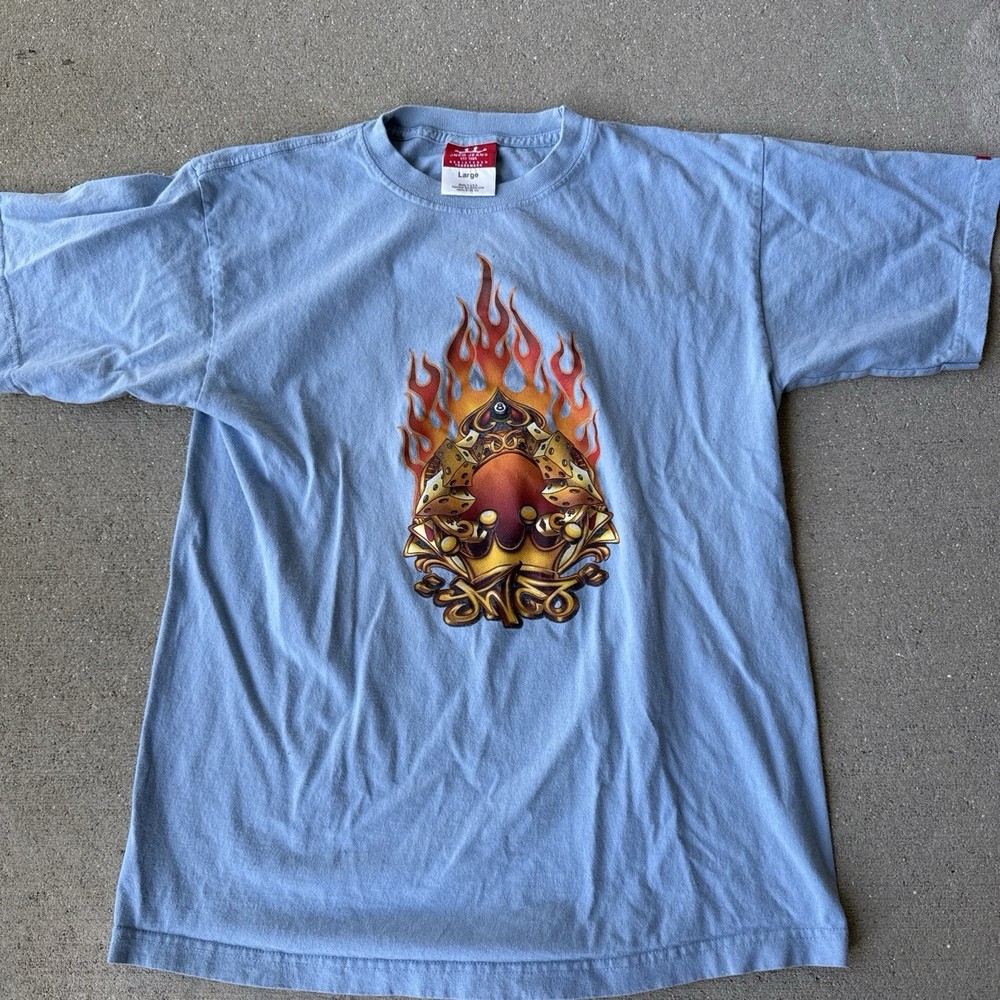 Vintage 90s JNCO Crown Dice 8-Ball Graphic T-Shirt Sz L