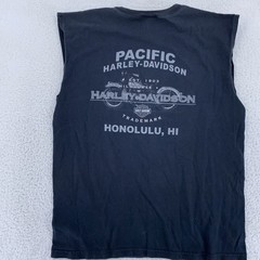 Vtg Harley-Davidson Cut Off Muscle Shirt Large Pacific Eagle Sleeveless Biker
