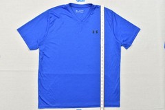 Under Armour HeatGear Men’s XXL Blue Short Sleeve V-Neck Loose Fit Workout Tee