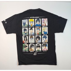 Hypland Naruto Shippuden Character Grid Graphic T-Shirt Black Mens Size Medium