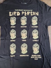 New Rick & Morty Mens T-Shirt – The Many Moods of Bird Person Sizes Small- 3X
