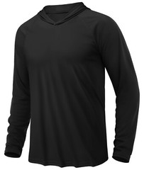 Men’s Outdoor Sun Block T-Shirt UPF 50+ Skin Protection Hiking Sport Hoodie Tops