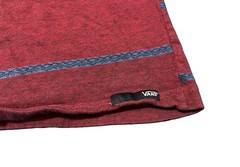 Vans Men’s Size Large 100% Cotton Y2K Striped Maroon Red Summer Tank Shirt