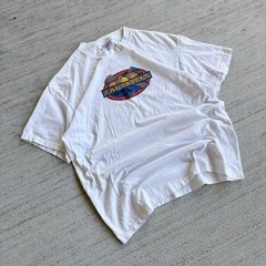Vintage 90s Fat Daddy’s White Graphic Tee Size Large