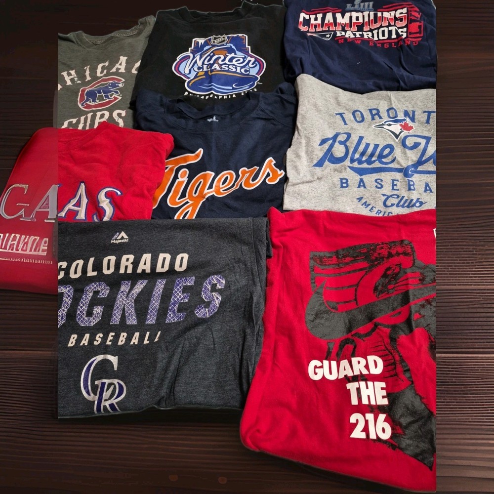 8 T-Shirt Lot Random ALL SPORTS Bundle Random
