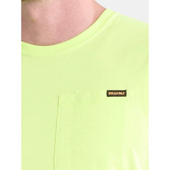 Brahma Relaxed Fit Muscle Tank Pocket Tee Blaze Acid Yellow Men’s Size L XL New