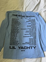 Gildan Ultra Cotton Lil Yachty Boat Show 2016 Tour Double-Sided Tee Blue L