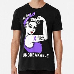 Epilepsy Warrior Unbreakable Awareness Size S to 5XL Made in the USA T-Shirt