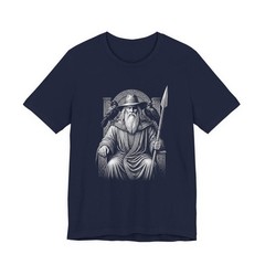 Odin Norse God T-Shirt with Ravens & Spear | Viking Mythology Tee Shirt
