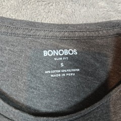 Bonobos Slim Fit Pocket T Shirt Gray Heather Short Sleeve Mens Small