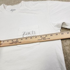 Zach Bryan Shirt Adult Medium Quittin Time Tour Heavy Cotton Country Music White