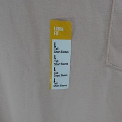 New Carhartt Mens Pink L Tall Loose Fit Heavyweight Single Pocket Cotton T Shirt