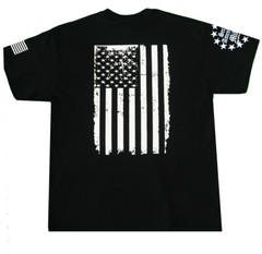 Distressed American Flag T-Shirt Gun Rights Freedom Patriotic USA 2nd Amendment