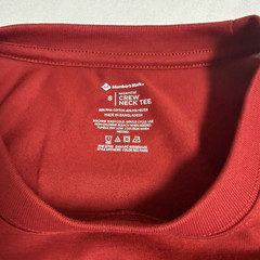 Member’s Mark Essential Crewneck Classic Fit Tee Men’s Small Red