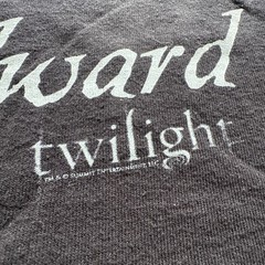 Vintage Y2K Twilight Team Edward I Run With Vampires T Shirt RARE Size XL