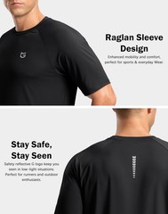 Men’s Athletic Workout T-Shirts Moisture Wicking Cooling Running Shirts Short…