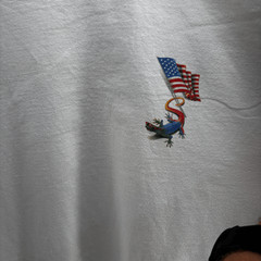 Caribbean Soul USA Shirt VTG 2001 American Flag 9/11 Tribute White Tee Size 2XL