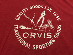 ORVIS CLASSIC COLLECTION T SHIRT MENS LARGE RED FLY FISHING SPORTING GOODS L