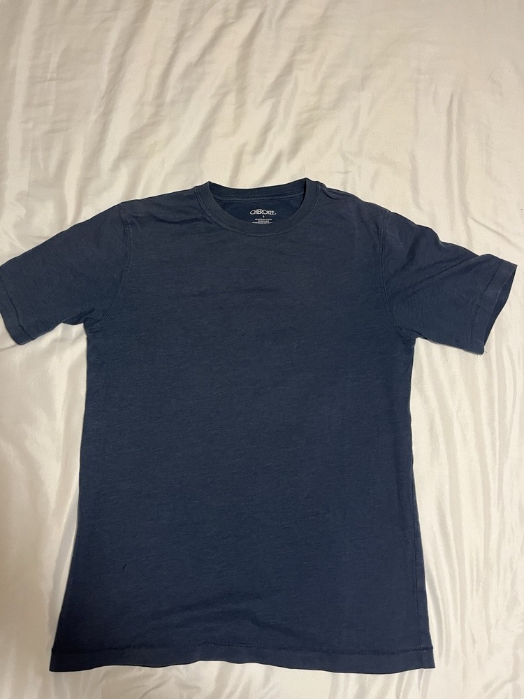 Cherokee Ultimate Tee Casual Stretch Pullover T-Shirt Men’s Size Large Navy Blue