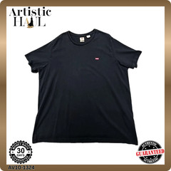 Levi’s Men’s T-Shirt Black Logo Size XXL Short Sleeve Cotton Crew Neck