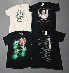 Silly Goose Chicken Lizard Lizard Lizard Graphic T-Shirt 4pc Medium Lot (V)