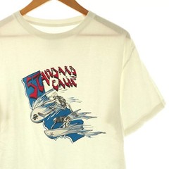 STANDARD CALIFORNIA Tshirt Cut and Sew Print L White Skull /CX GY03 Men’s
