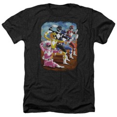 POWER RANGERS IMPRESSIONIST Licensed Adult Men’s Heather Tee Shirt SM-3XL