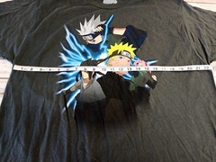 Naruto Shippuden T-shirt Size Extra Large XL gray Vintage Sasuke Kakashi 02-07