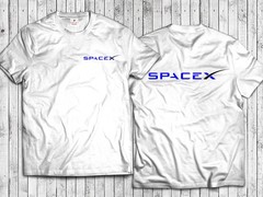 SpaceX Printed Shirt NASA Elon Musk Tesla Space X Front and back StarShip BFR