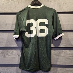Vintage Champion Dartmouth High Shirt Mens Medium Green 36 Football Ringer 70s