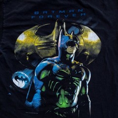 Vtg 1995 BATMAN FOREVER DOUBLE-SIDED T-Shirt SZ:XL Movie DC Comics Batwing 90s