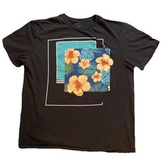 Call Your Mother Floral Hula Hawaiian Beach Geometric Art Deco Y2K T Shirt XL