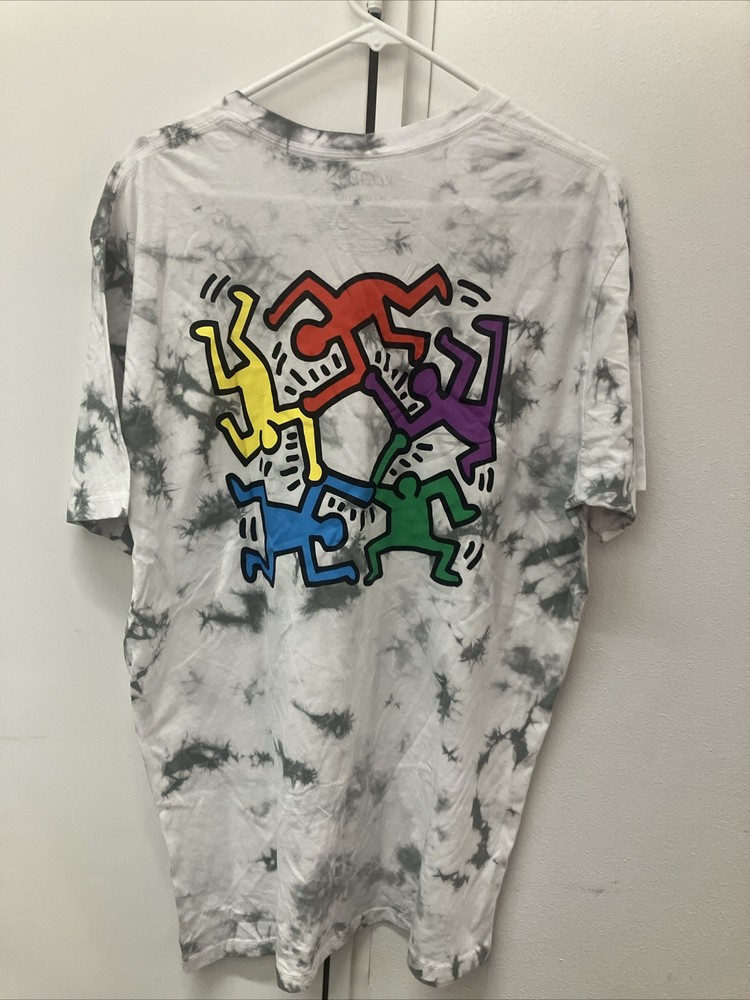 New With Tags Keith Haring Shirt Men’s L T Shirt Tie Dye Art Tee Mad Engine XXL
