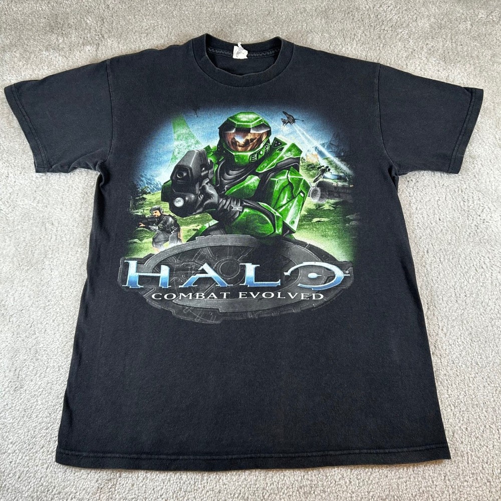 Vintage Halo Combat Evolved Master Chief T-Shirt Men’s M Xbox Video Game Bungie