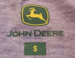 JOHN DEERE Tractors Deer T-Shirt MEN’S SMALL NEW Gray