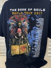 Iron Maiden Official “The Book Of Souls” 2017 World Tour T-Shirt 2XL XXL New