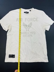 VINTAGE Avirex Shirt Mens Medium White Graphic T Tee Hip Hop Y2K Air Force