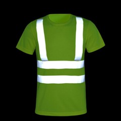 Hi Vis ANSI Class 3 Reflective Safety Green Long Sleeve T Shirts High Visibility