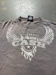 Vintage Johnny Cash Distressed Graphic Shirt-Size Medium