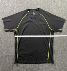 Adidas Climate Short Sleeve T-shirt Black with Neon Yellow Stitching Size M