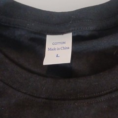 Gallery Dept. mens L Black Cotton Jersey Crew Neck Short Sleeve Graphic T-Shirt