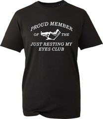 Just Resting My Eyes Funny Napping Club T-Shirt