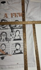 No Face No Case Rap Hip Hop T Shirt Jail Prison XL Mug Shot Skate Goth Grunge