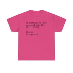 Funny Gay Sex Innuendo Unisex Heavy Cotton Tee, Full Length Pipe Joke Shirt,