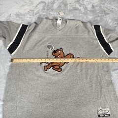 Vintage Scooby Doo Football Knit Jersey Mens XL Oversized Baggy Fit V-Neck 90s