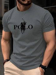 Men’s Summer Casual Business Short Sleeved Round T-shirt, Simple Fashionable